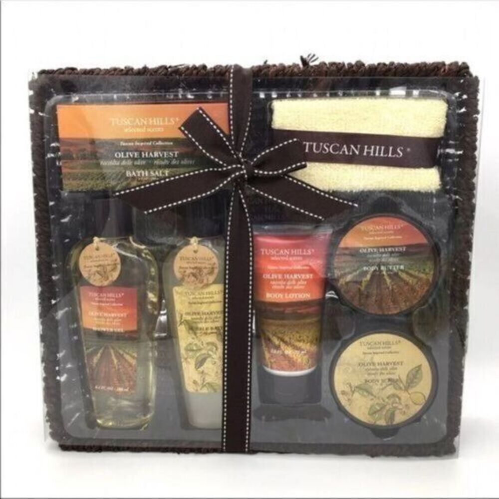 Bath and Body Gift Set New Tuscan Hills Olive Harvest